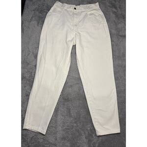 Vintage 80s 90s  P. S. Gitano White Mom Jeans women's 28 Short Cotton denim